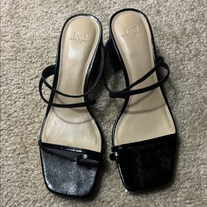 Marc Fisher Black Strappy Heels